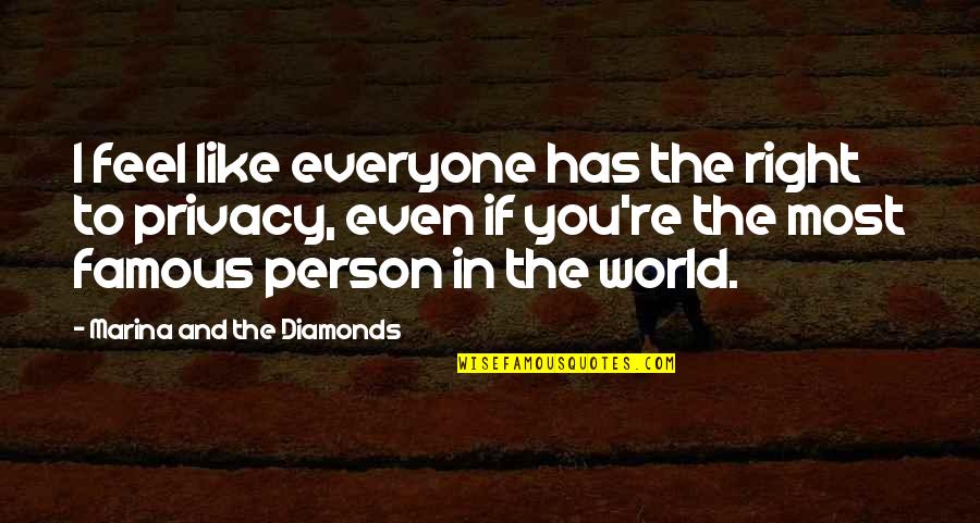 Sltta Quotes By Marina And The Diamonds: I feel like everyone has the right to