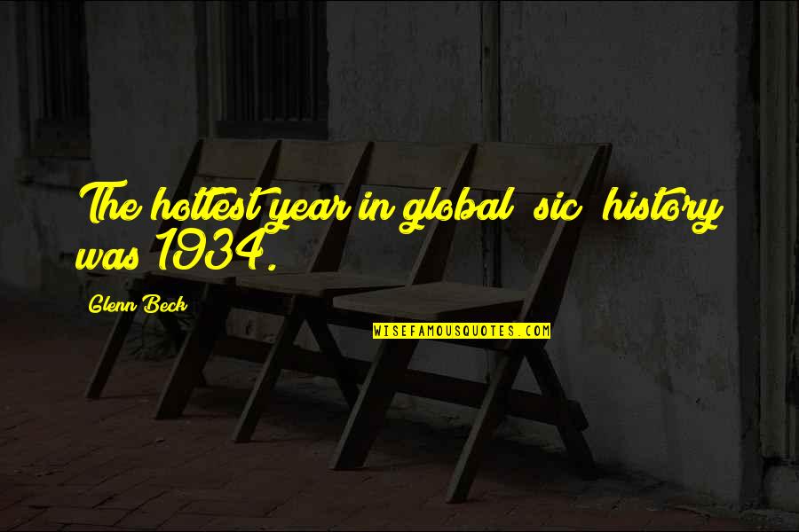 Sluta Sudda Quotes By Glenn Beck: The hottest year in global [sic] history was