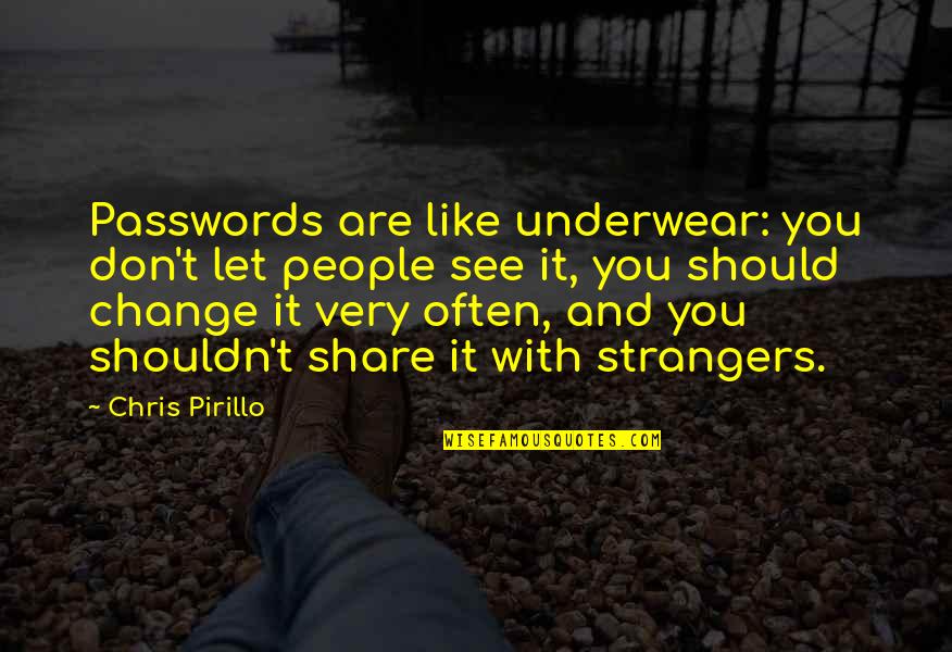 Smanji Pdf Quotes By Chris Pirillo: Passwords are like underwear: you don't let people Smanji Pdf Quotes By Chris Pirillo: Passwords are like underwear: you don't let people