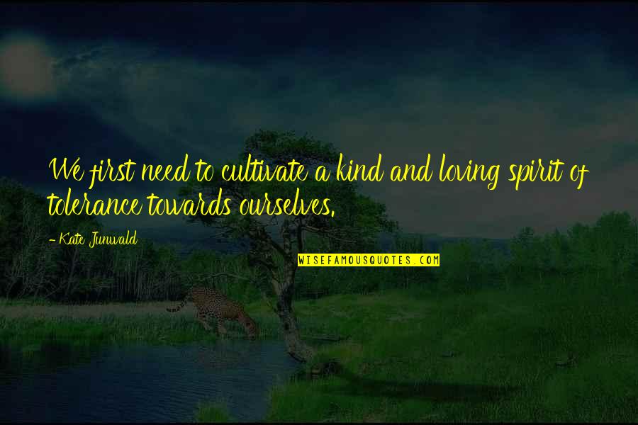 Smaranda Ciceu Quotes By Kate Junwald: We first need to cultivate a kind and