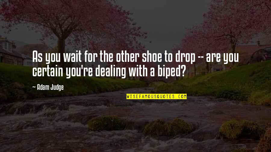 Smarter Than You Think Clive Thompson Quotes By Adam Judge: As you wait for the other shoe to