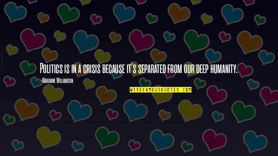 Smash Bros Lucina Quotes By Marianne Williamson: Politics is in a crisis because it's separated Smash Bros Lucina Quotes By Marianne Williamson: Politics is in a crisis because it's separated
