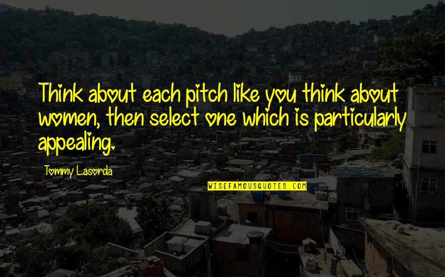 Smederevac Sporet Quotes By Tommy Lasorda: Think about each pitch like you think about