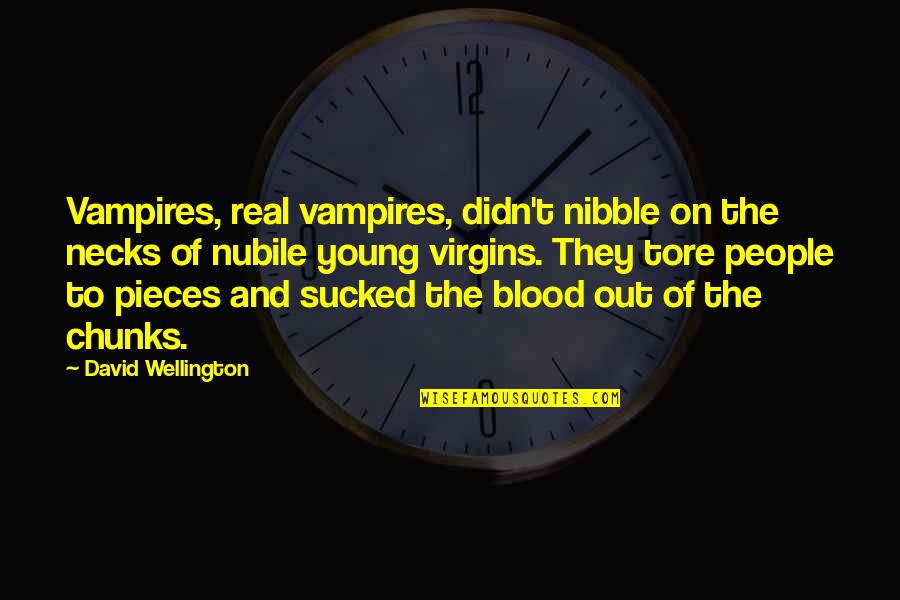 Smeeth School Quotes By David Wellington: Vampires, real vampires, didn't nibble on the necks Smeeth School Quotes By David Wellington: Vampires, real vampires, didn't nibble on the necks
