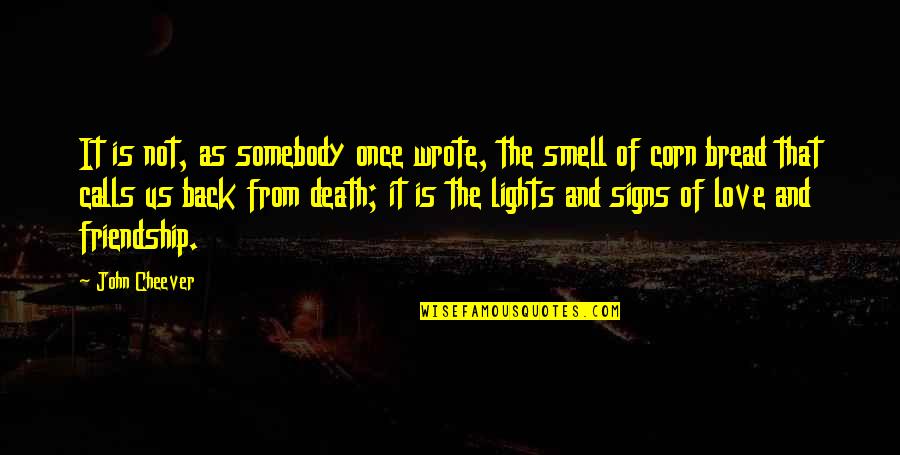 Smell And Love Quotes By John Cheever: It is not, as somebody once wrote, the