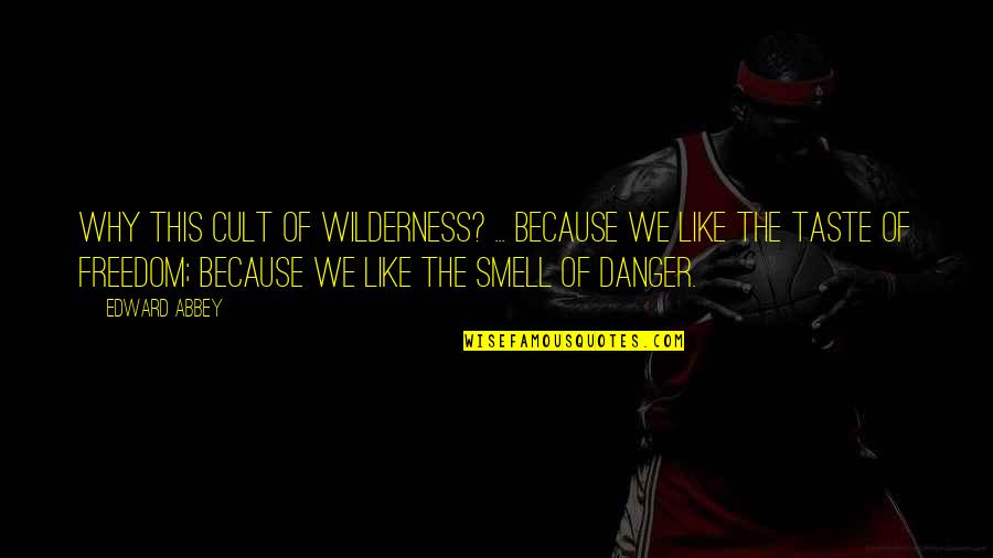 Smell Quotes By Edward Abbey: Why this cult of wilderness? ... because we
