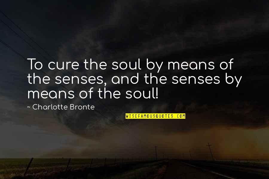 Smile At Your Haters Quotes By Charlotte Bronte: To cure the soul by means of the