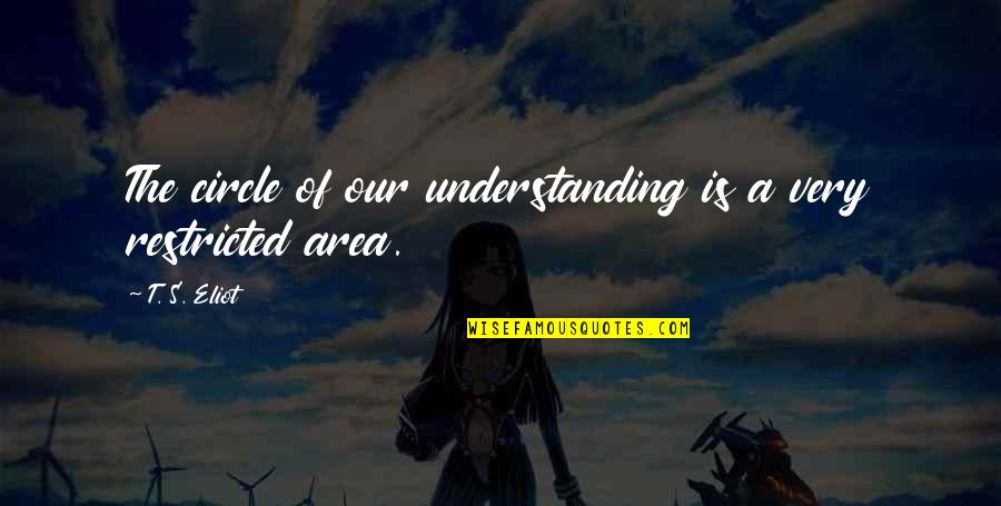 Smiling But Inside Im Dying Quotes By T. S. Eliot: The circle of our understanding is a very