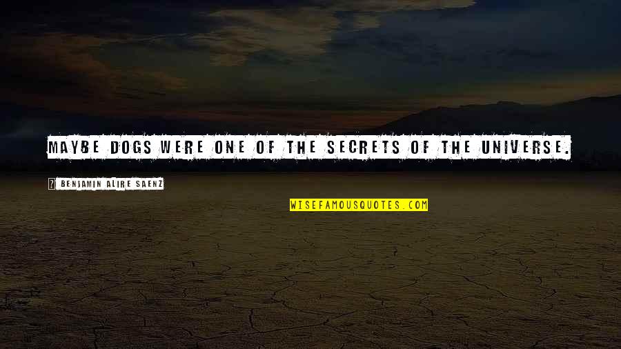 Smolinski Goal 2005 06 Quotes By Benjamin Alire Saenz: Maybe dogs were one of the secrets of