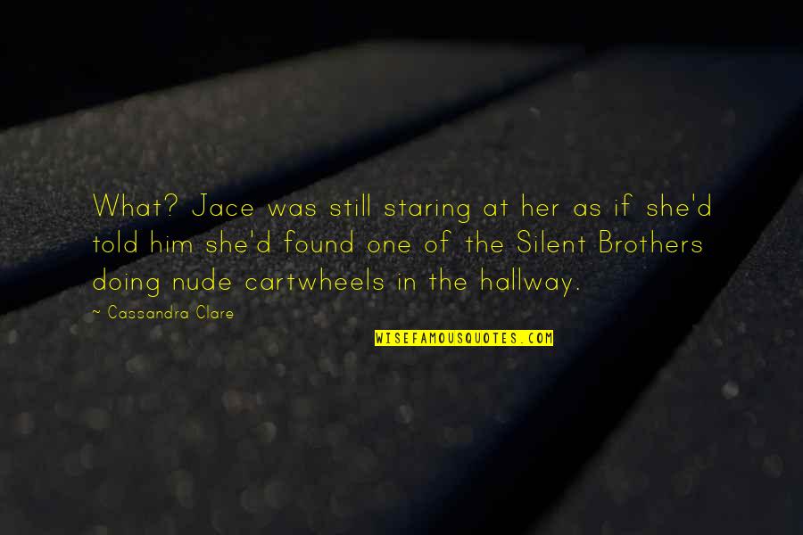 Smooch Images With Quotes By Cassandra Clare: What? Jace was still staring at her as