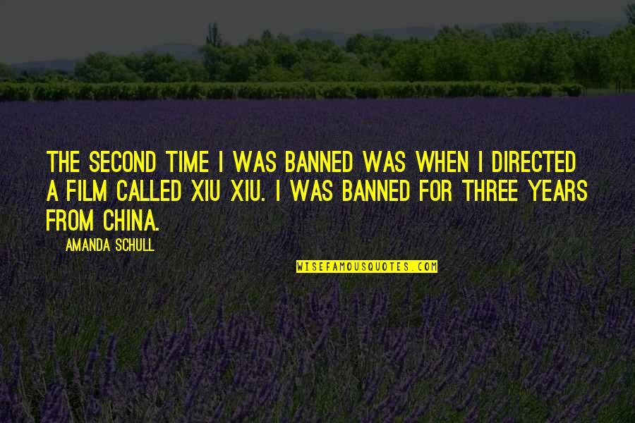 Smrdljive Carape Quotes By Amanda Schull: The second time I was banned was when