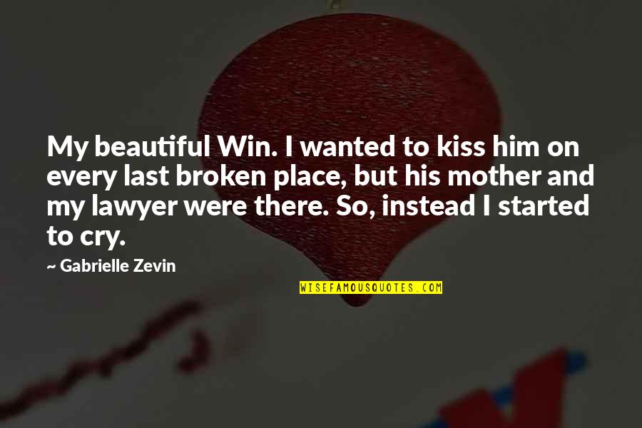 Smrdljive Carape Quotes By Gabrielle Zevin: My beautiful Win. I wanted to kiss him
