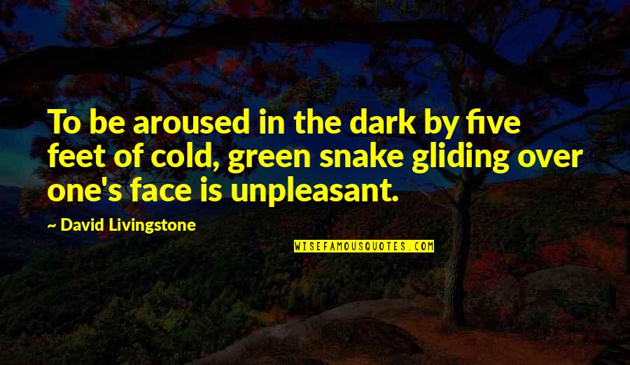 Snake Quotes By David Livingstone: To be aroused in the dark by five Snake Quotes By David Livingstone: To be aroused in the dark by five