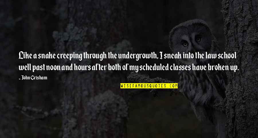 Snake Quotes By John Grisham: Like a snake creeping through the undergrowth, I Snake Quotes By John Grisham: Like a snake creeping through the undergrowth, I