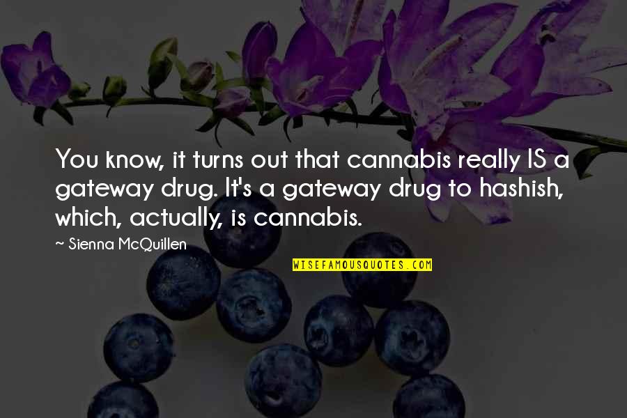 Snapping Out Of It Quotes By Sienna McQuillen: You know, it turns out that cannabis really