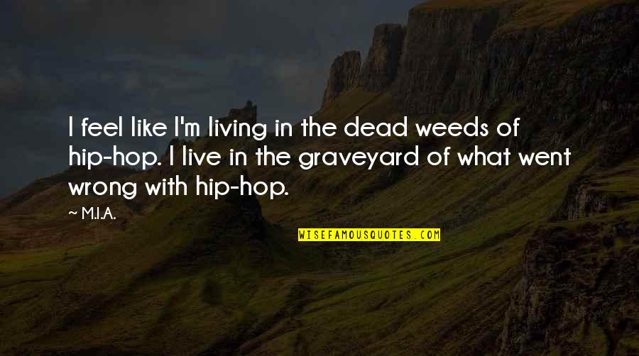 Sneakily Filming Quotes By M.I.A.: I feel like I'm living in the dead Sneakily Filming Quotes By M.I.A.: I feel like I'm living in the dead