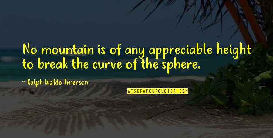 Snellenburg Furniture Quotes By Ralph Waldo Emerson: No mountain is of any appreciable height to