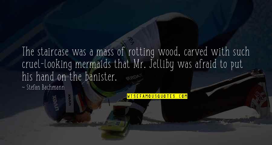 Snes Quotes By Stefan Bachmann: The staircase was a mass of rotting wood, Snes Quotes By Stefan Bachmann: The staircase was a mass of rotting wood,