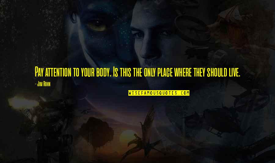 Snl Alex Trebek Quotes By Jim Rohn: Pay attention to your body. Is this the