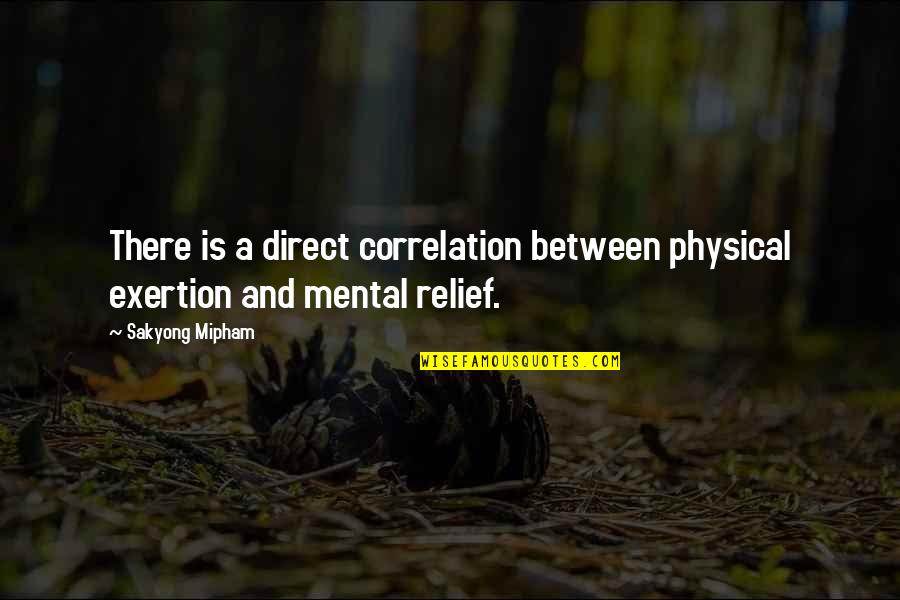 Snohetta Mountain Quotes By Sakyong Mipham: There is a direct correlation between physical exertion