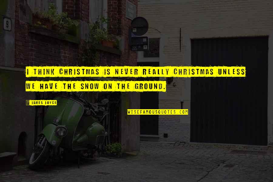 Snookie The Pug Quotes By James Joyce: I think Christmas is never really Christmas unless
