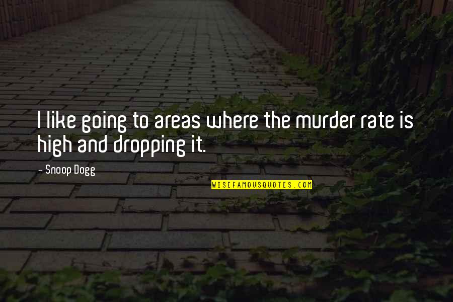 Snoop Dogg Quotes By Snoop Dogg: I like going to areas where the murder