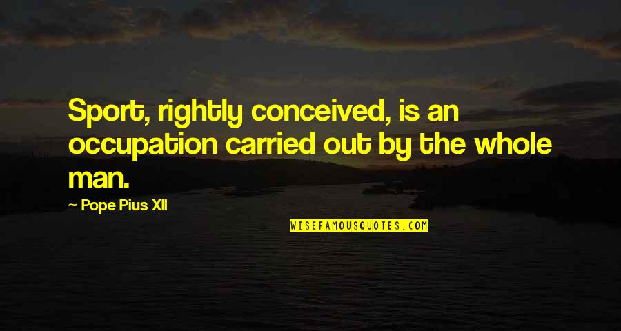 Snow Clouds Clipart Quotes By Pope Pius XII: Sport, rightly conceived, is an occupation carried out