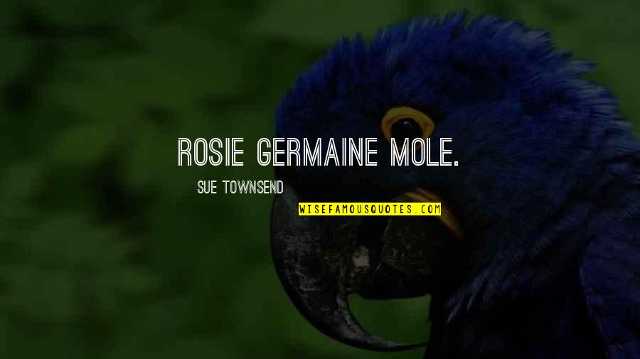 Snow Dust Storm Quotes By Sue Townsend: Rosie Germaine Mole.