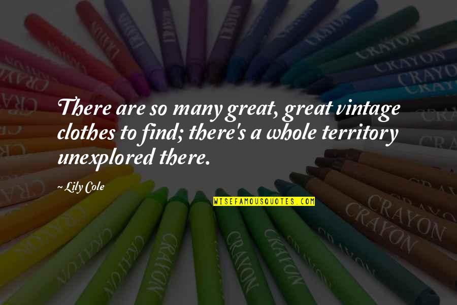 Snuff Box Memorable Quotes By Lily Cole: There are so many great, great vintage clothes