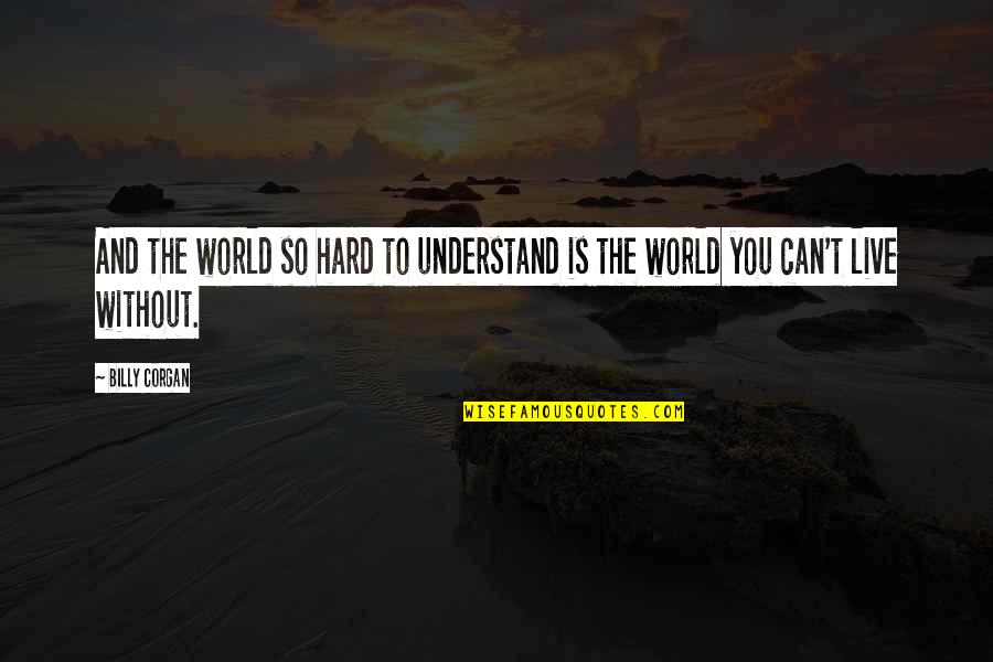 So Hard To Understand Quotes By Billy Corgan: And the world so hard to understand is