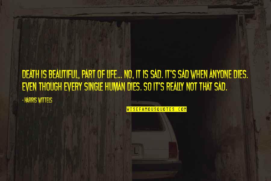 So Sad Quotes By Harris Wittels: Death is beautiful, part of life... No, it So Sad Quotes By Harris Wittels: Death is beautiful, part of life... No, it