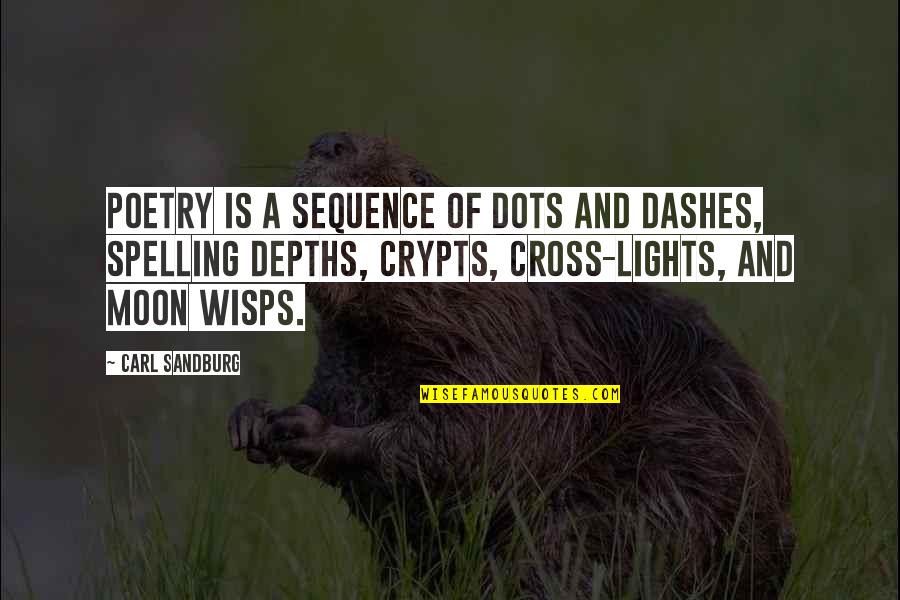 Sobhraj Interview Quotes By Carl Sandburg: Poetry is a sequence of dots and dashes,