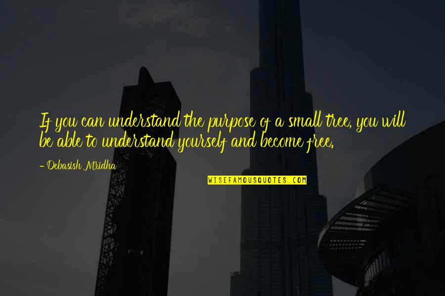 Sobrecogedor En Quotes By Debasish Mridha: If you can understand the purpose of a