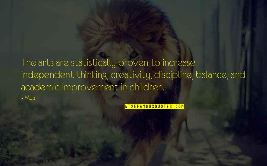 Socavar Sinonimos Quotes By Mya: The arts are statistically proven to increase independent Socavar Sinonimos Quotes By Mya: The arts are statistically proven to increase independent