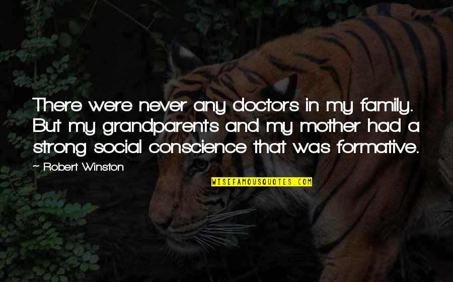 Social Conscience Quotes By Robert Winston: There were never any doctors in my family.