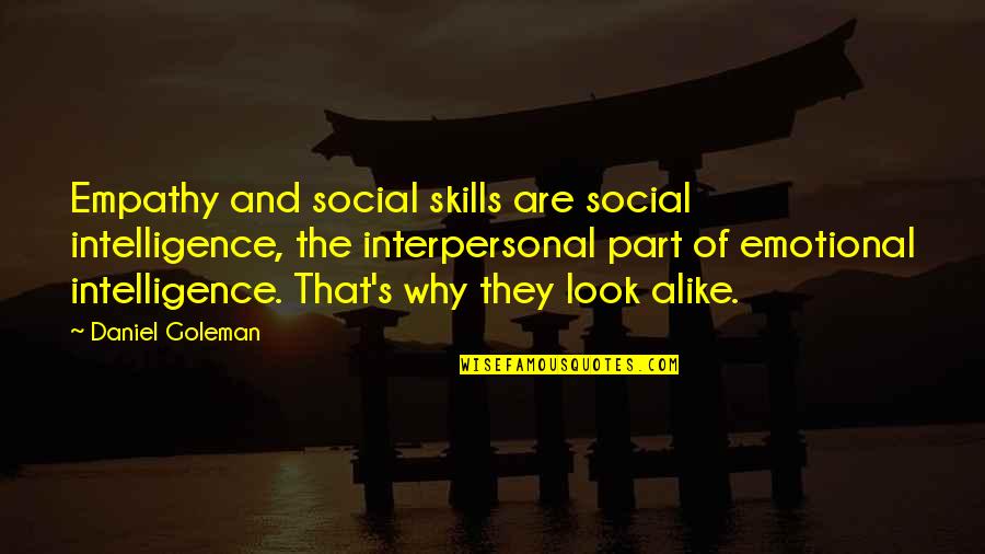 Social Intelligence Daniel Goleman Quotes By Daniel Goleman: Empathy and social skills are social intelligence, the Social Intelligence Daniel Goleman Quotes By Daniel Goleman: Empathy and social skills are social intelligence, the