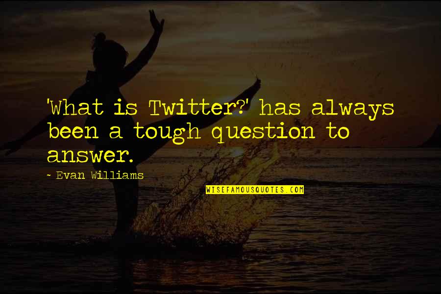 Social Media Posts Quotes By Evan Williams: 'What is Twitter?' has always been a tough