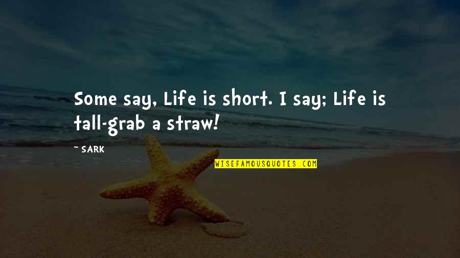 Social Studies Classroom Quotes By SARK: Some say, Life is short. I say; Life