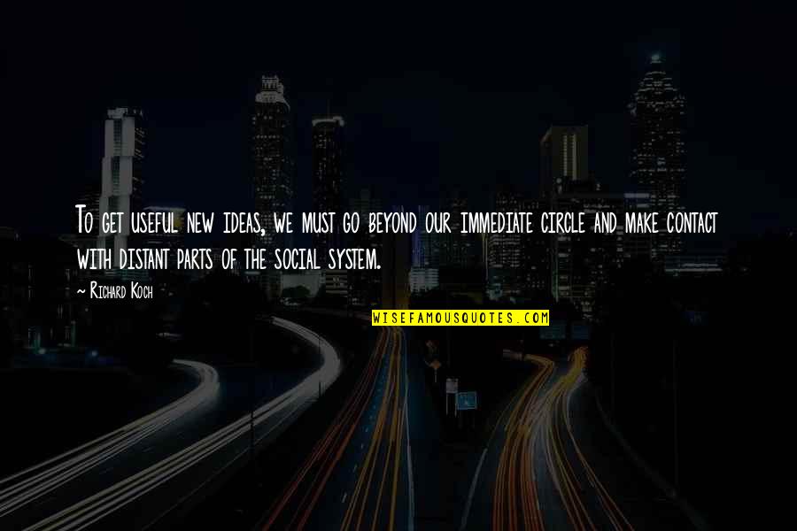 Social System Quotes By Richard Koch: To get useful new ideas, we must go