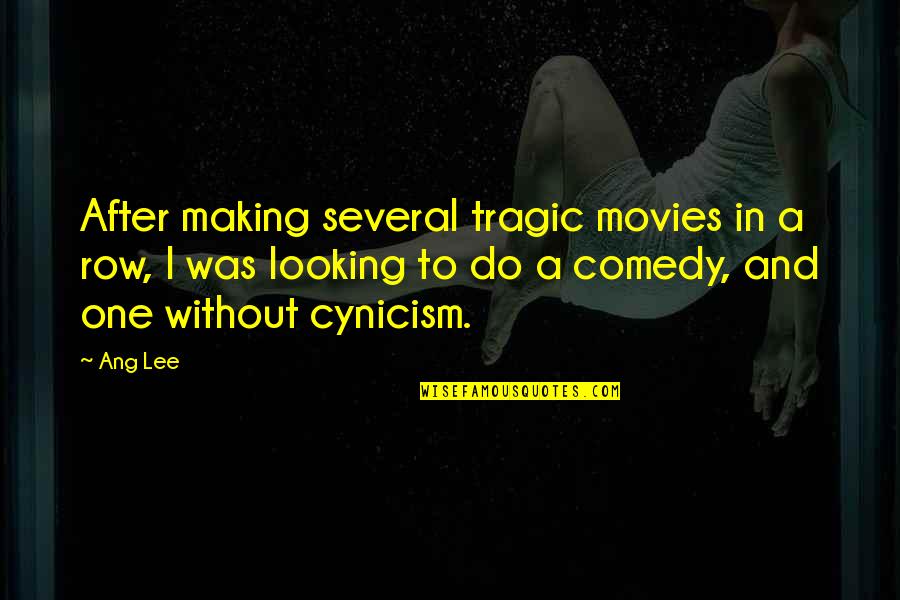 Societary Quotes By Ang Lee: After making several tragic movies in a row, Societary Quotes By Ang Lee: After making several tragic movies in a row,