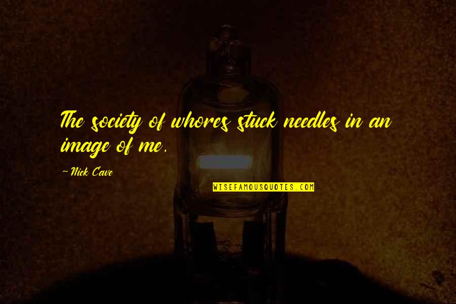 Society Reality Quotes By Nick Cave: The society of whores stuck needles in an