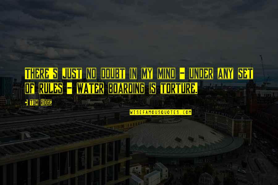 Sociologists Often Describe Quotes By Tom Ridge: There's just no doubt in my mind -