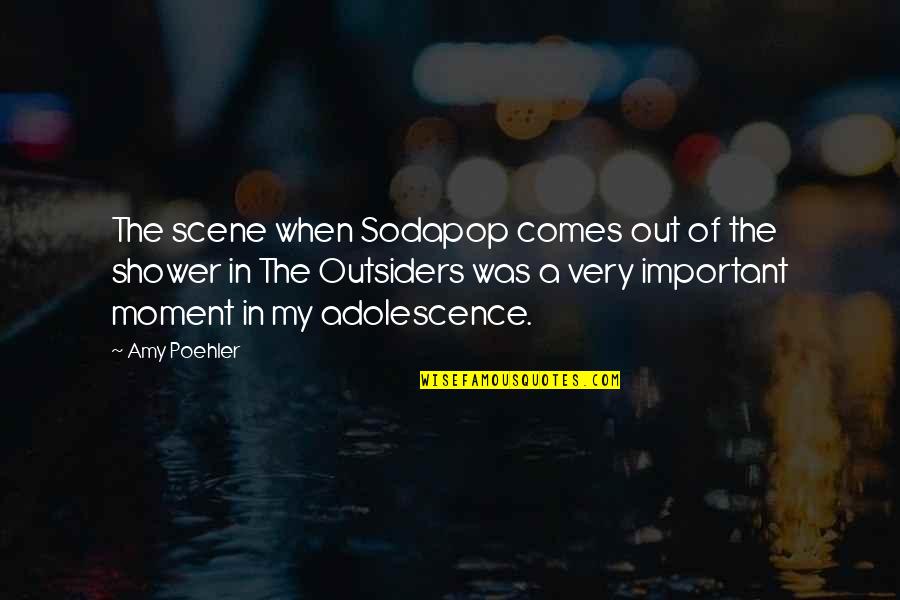 Sodapop From The Outsiders Quotes By Amy Poehler: The scene when Sodapop comes out of the