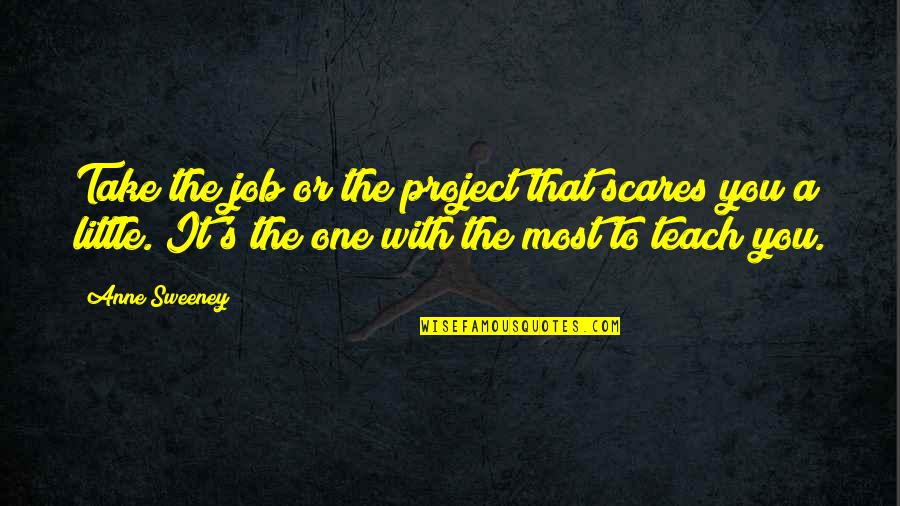 Soderlund Architecture Quotes By Anne Sweeney: Take the job or the project that scares