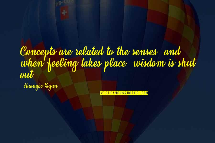 Soetkoekies Quotes By Huangbo Xiyun: Concepts are related to the senses; and, when
