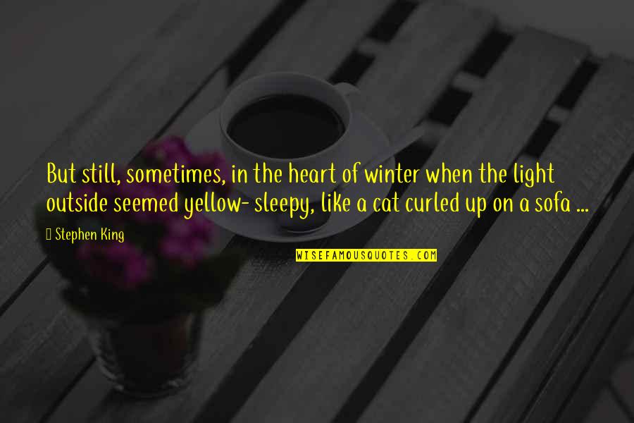 Sofa Quotes By Stephen King: But still, sometimes, in the heart of winter