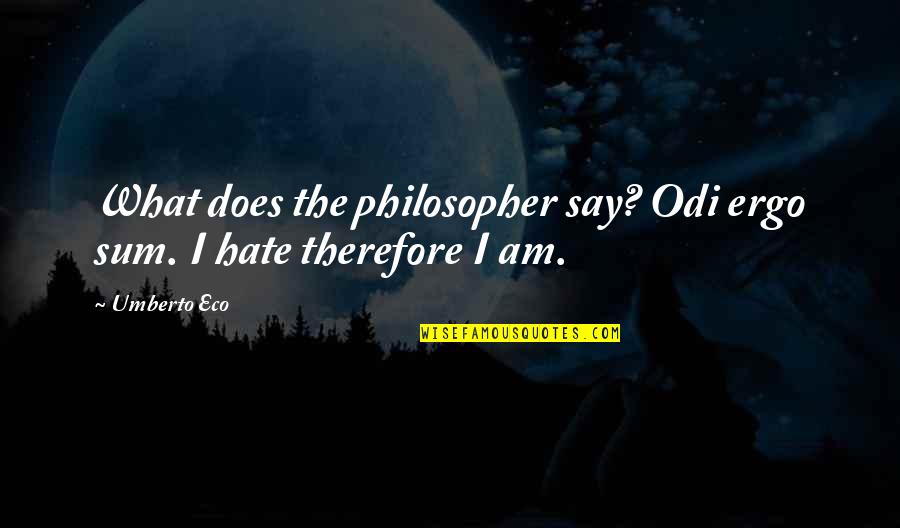 Sofa Stock Quotes By Umberto Eco: What does the philosopher say? Odi ergo sum.