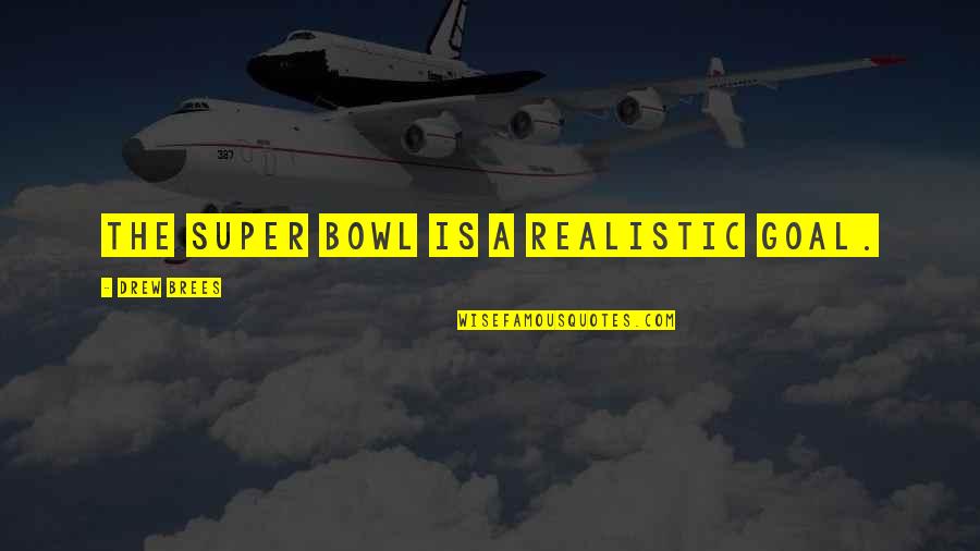 Software Engineer Love Quotes By Drew Brees: The Super Bowl is a realistic goal.