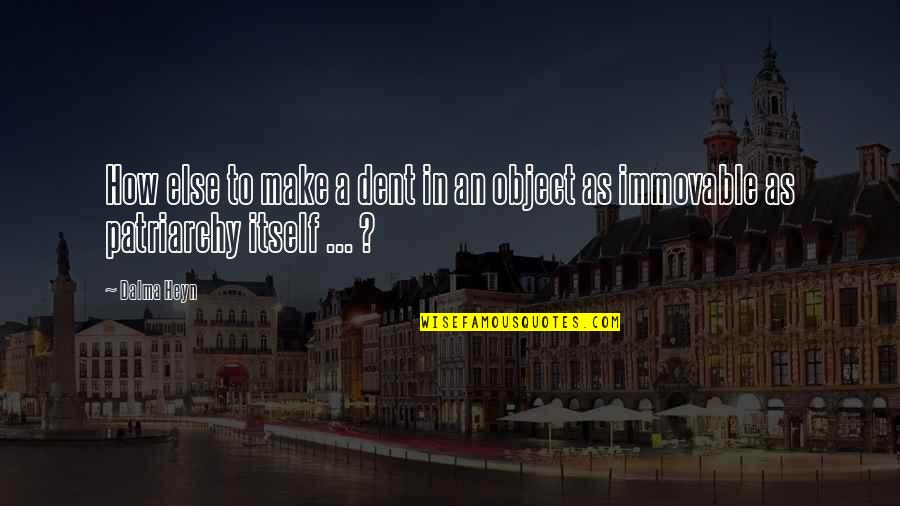 Software Testing Funny Quotes By Dalma Heyn: How else to make a dent in an