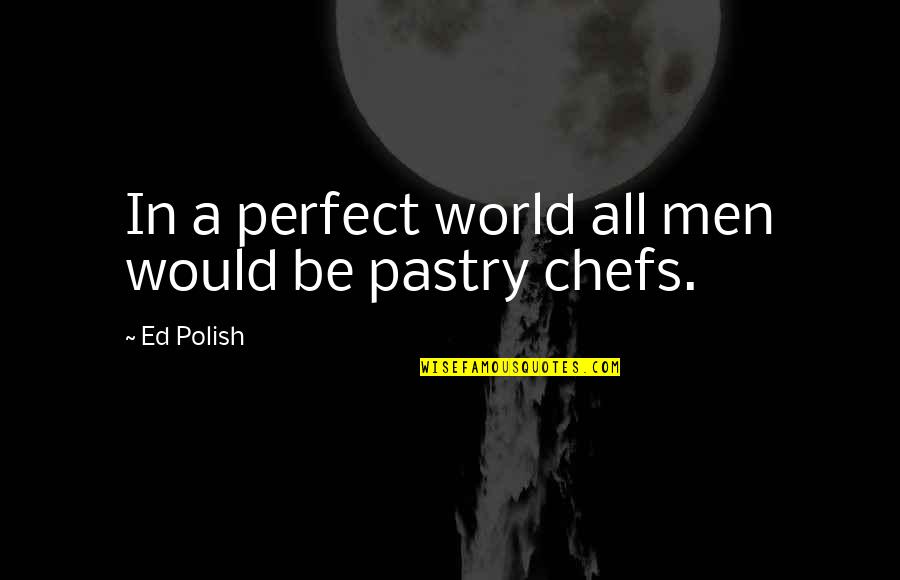 Sogenix Quotes By Ed Polish: In a perfect world all men would be